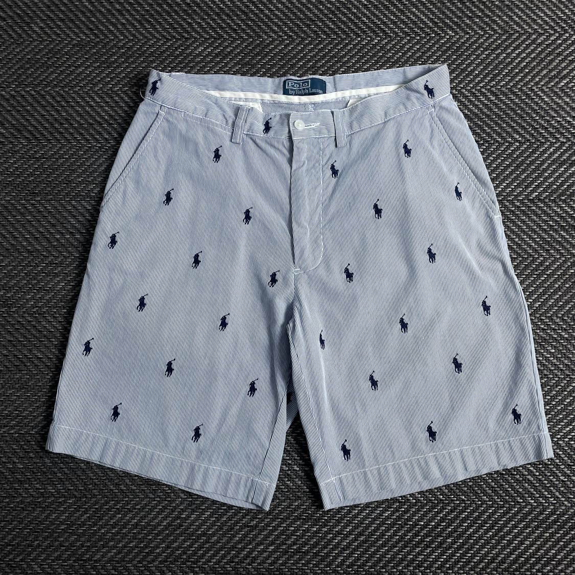 폴로 랄프로렌 시어서커 올 오버 포니 쇼츠y 3836 상품이미지1