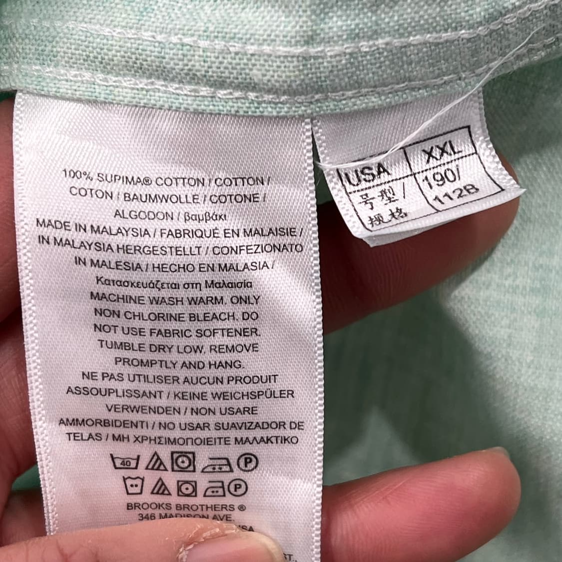 브룩스브라더스 솔리드셔츠 s09520 상품이미지8