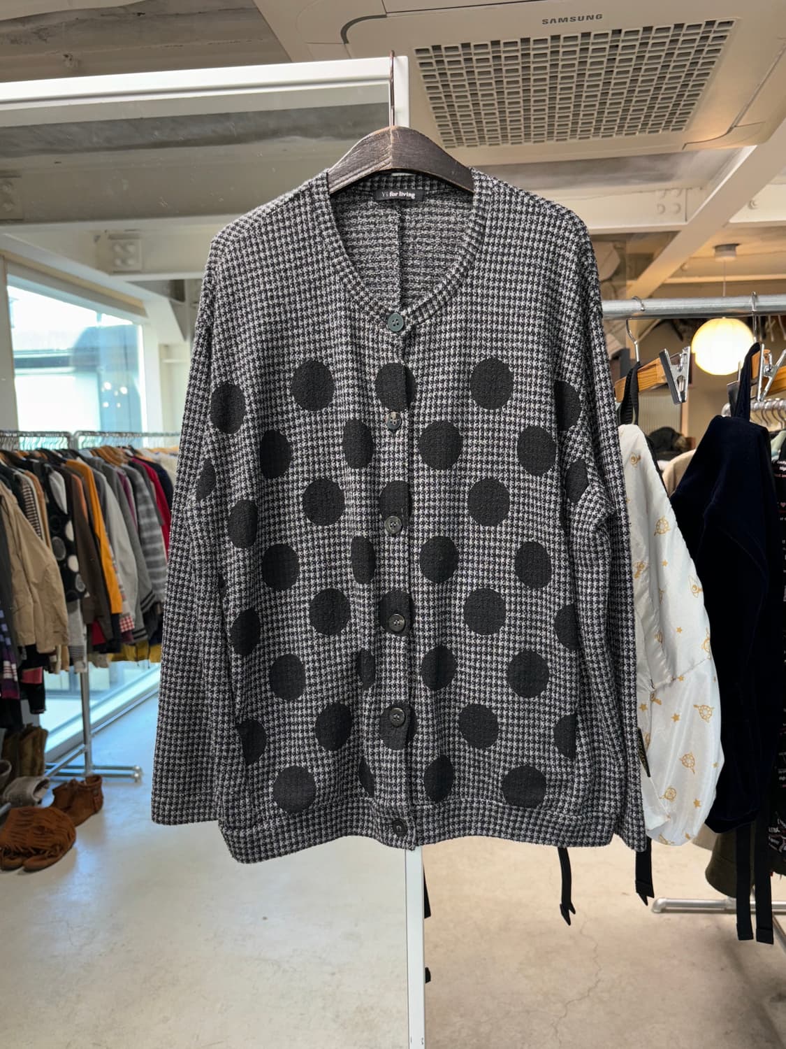 Y's for living 도트 건클럽 가디건 상품이미지5