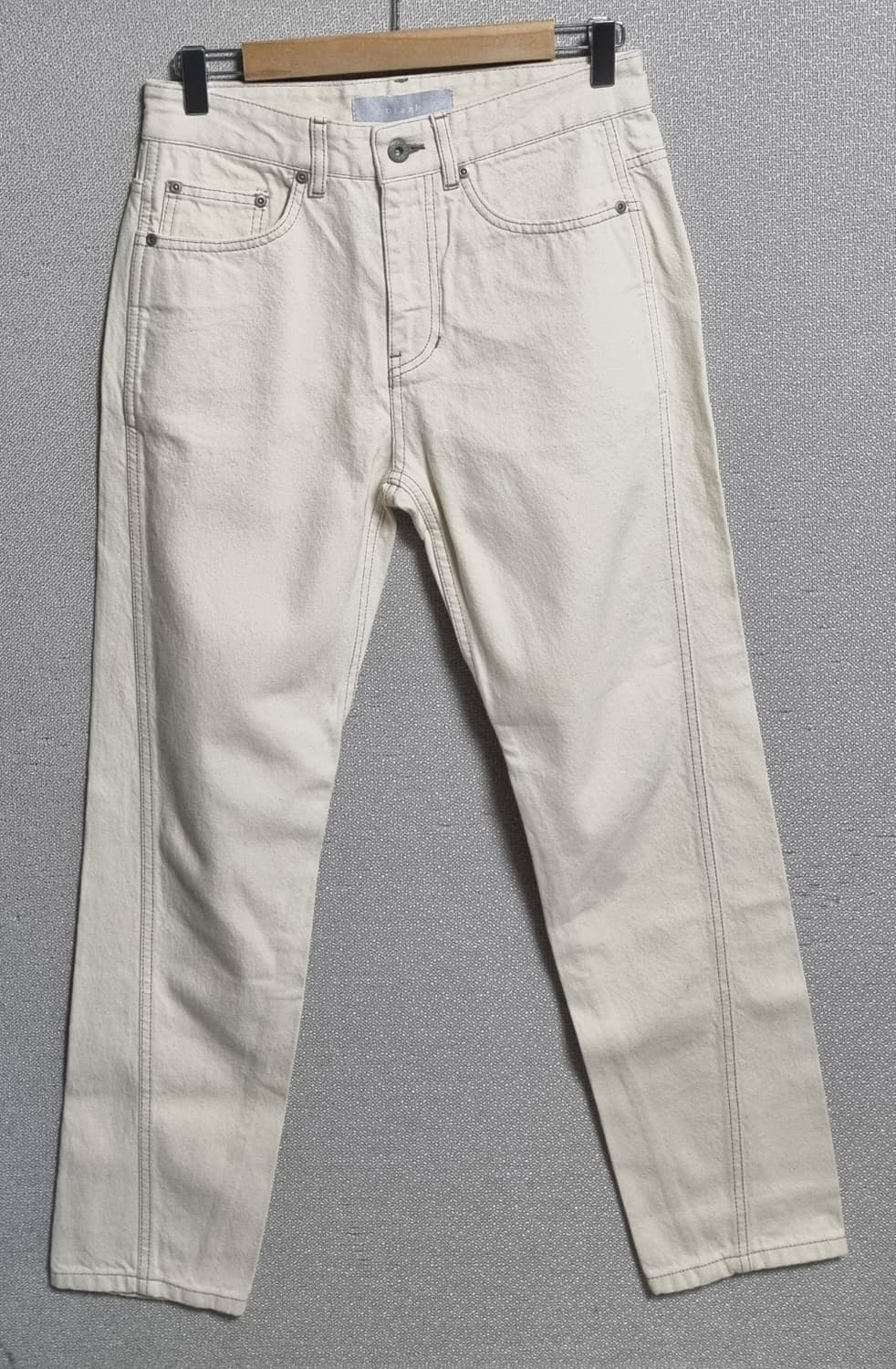 새상품) XS ) 벨리에 코튼100% 아이보리 팬츠 상품이미지1