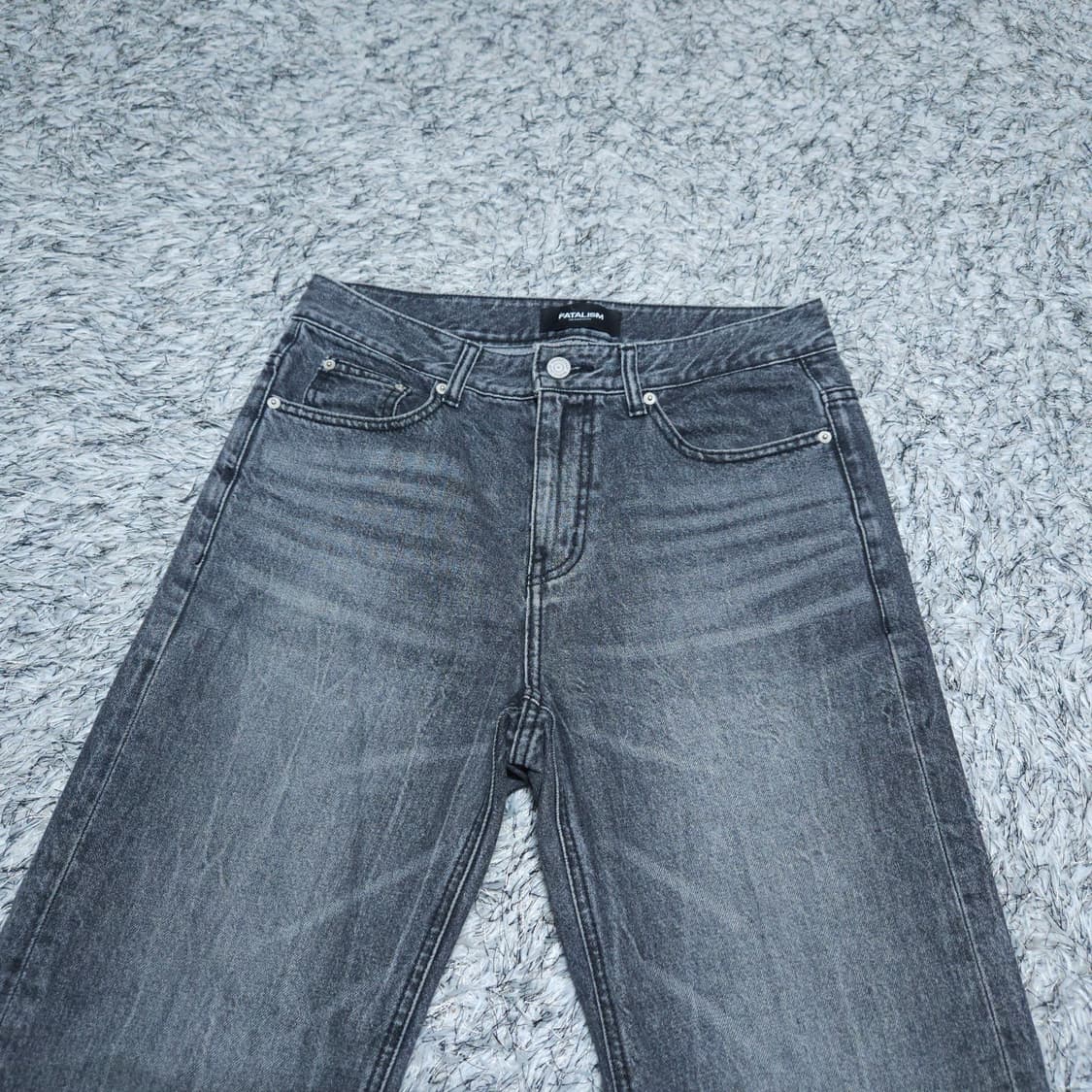 페이탈리즘) 30(46) 남자 흑청바지 와이드팬츠 / 왕눈이샵 상품이미지2