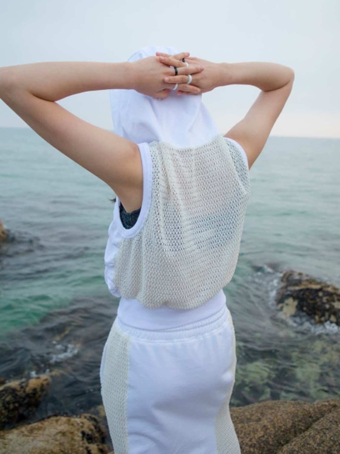 김미더영 후드 나시 상품이미지1