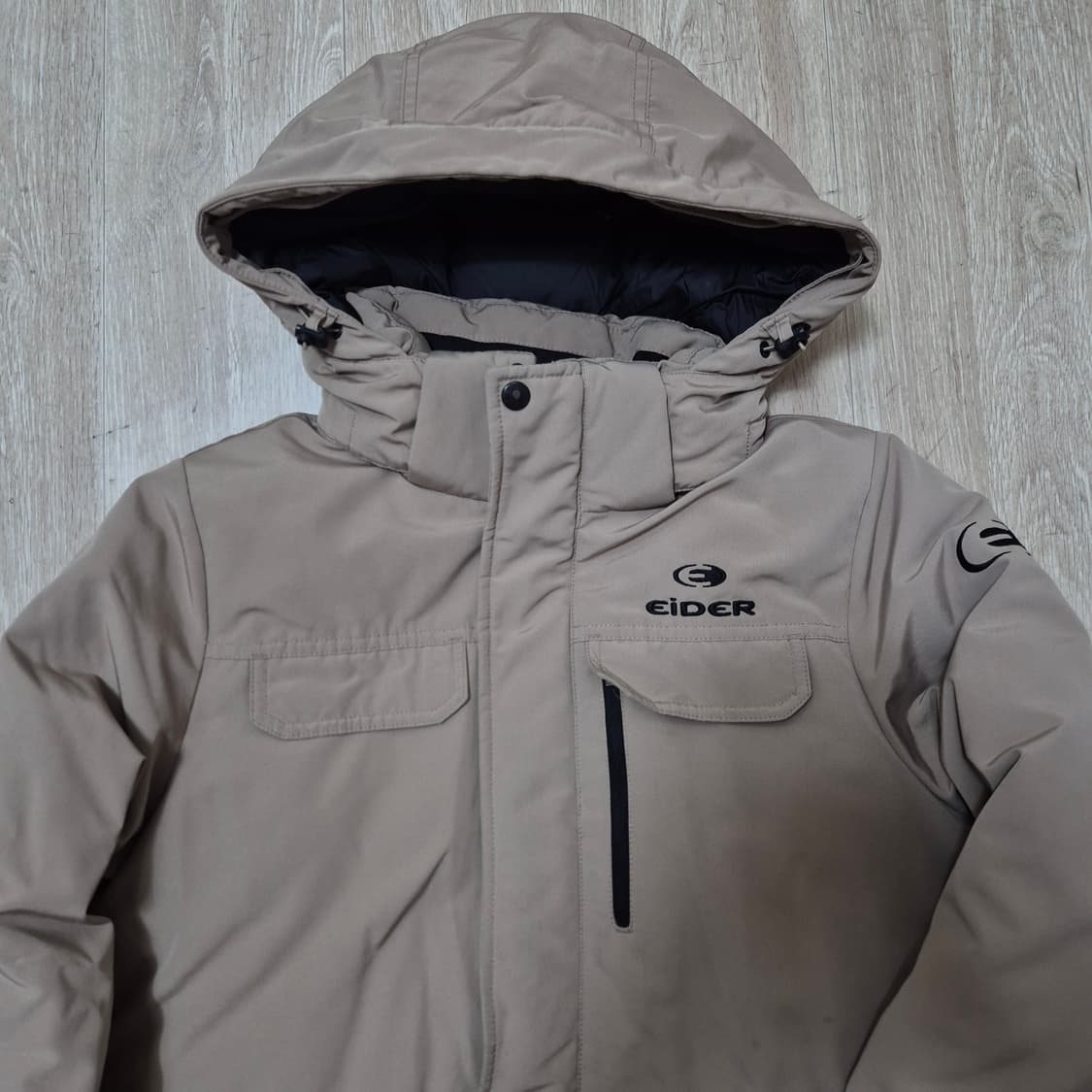 아이더 구스다운 사파리 후드 패딩 자켓 상품이미지2