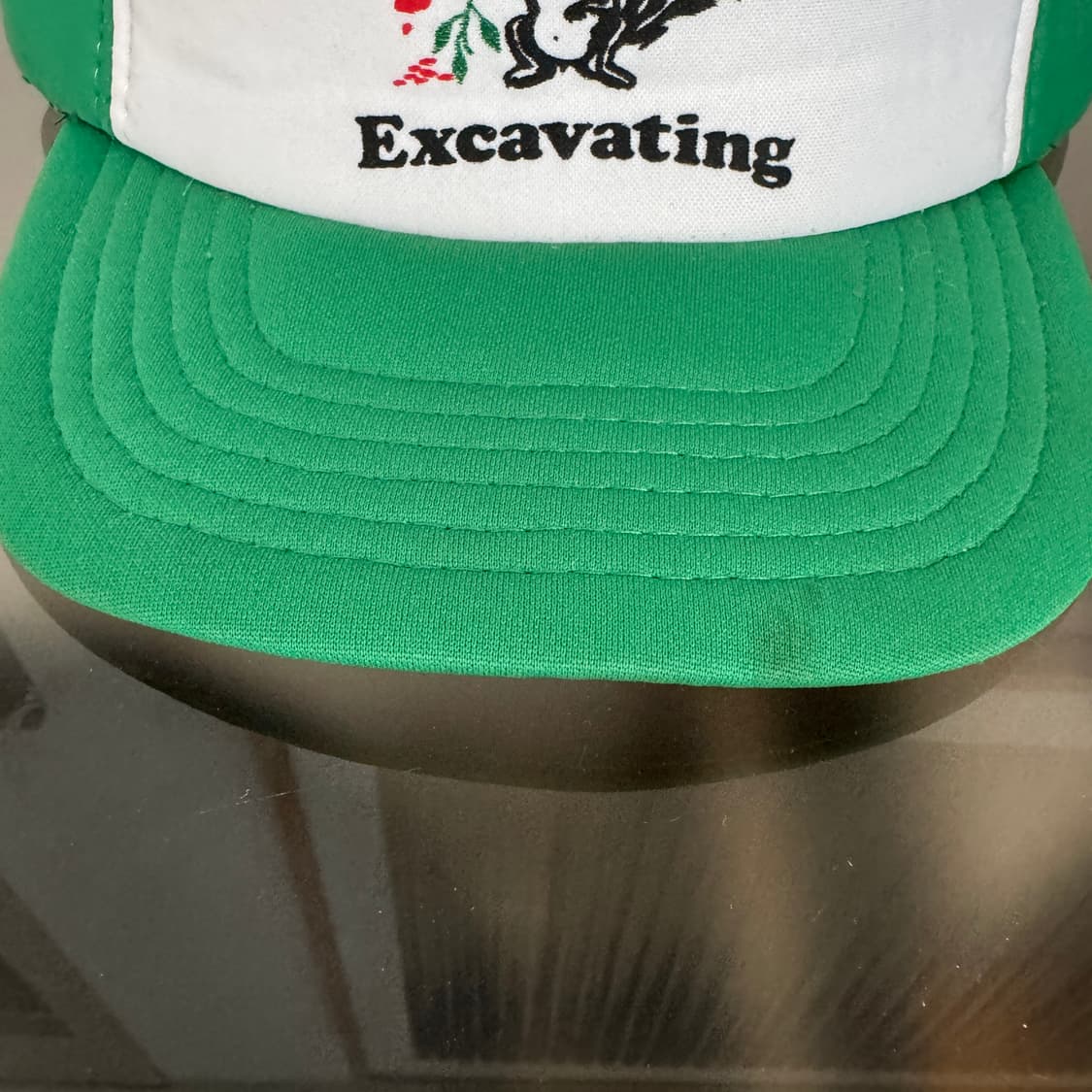 USA 빈티지 모자 볼캡 vintage cap 트러커 메쉬 그린 상품이미지3