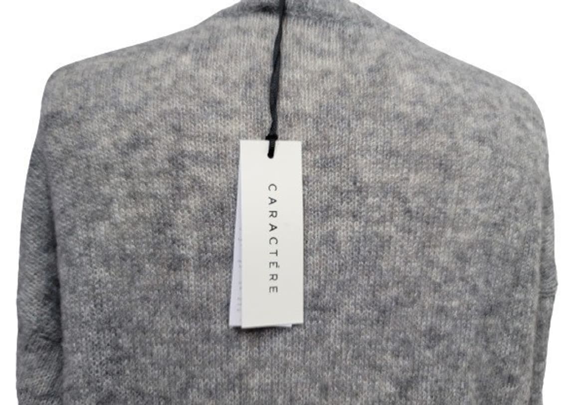 이태리 CARACTERE 플라워 그레이믹스 울니트 M 새상품 상품이미지6