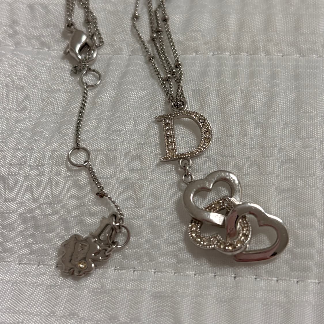디올 빈티지 D 하트 목걸이 상품이미지2
