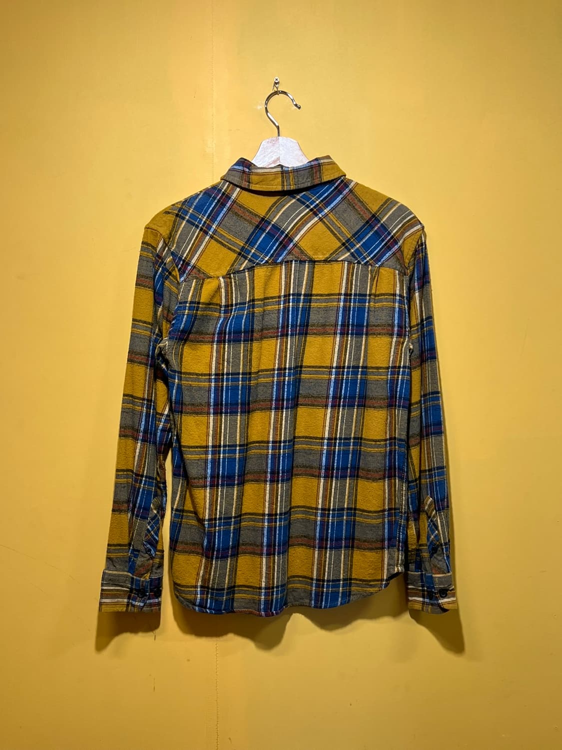 [S] VALOR COLLECTIVE 머스타드 체크 플란넬 셔츠 상품이미지8