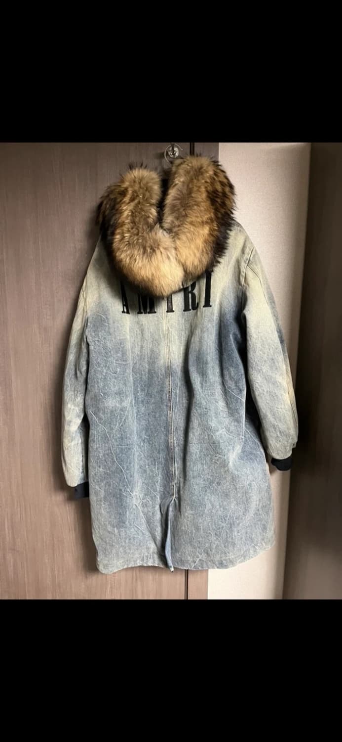 AMIRI 데님 폭스 퍼 야상 상품이미지2