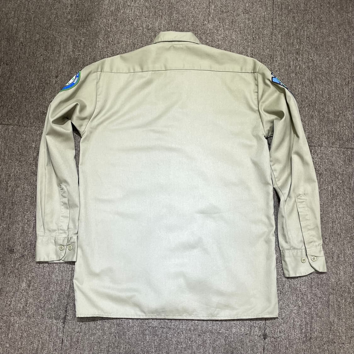 (S) Dickies 디키즈 패치 워크 셔츠 베이지 상품이미지2