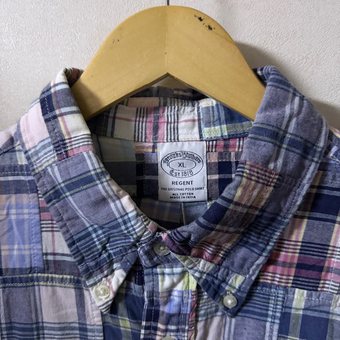 브룩스브라더스 남성 패치워크 패턴 셔츠 XL (남성 105) 상품이미지5