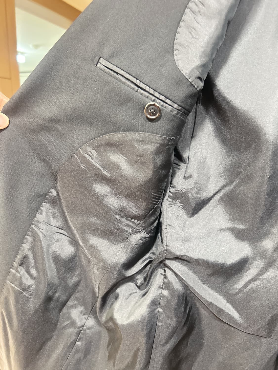 TIME HOMME 남성 블랙 블레이져 48 상품이미지5