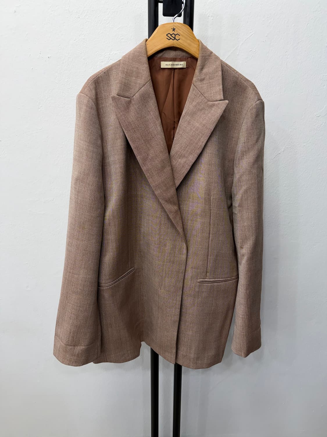 정품) 더캐시미어 한섬 여성 브라운 자켓 82 상품이미지1