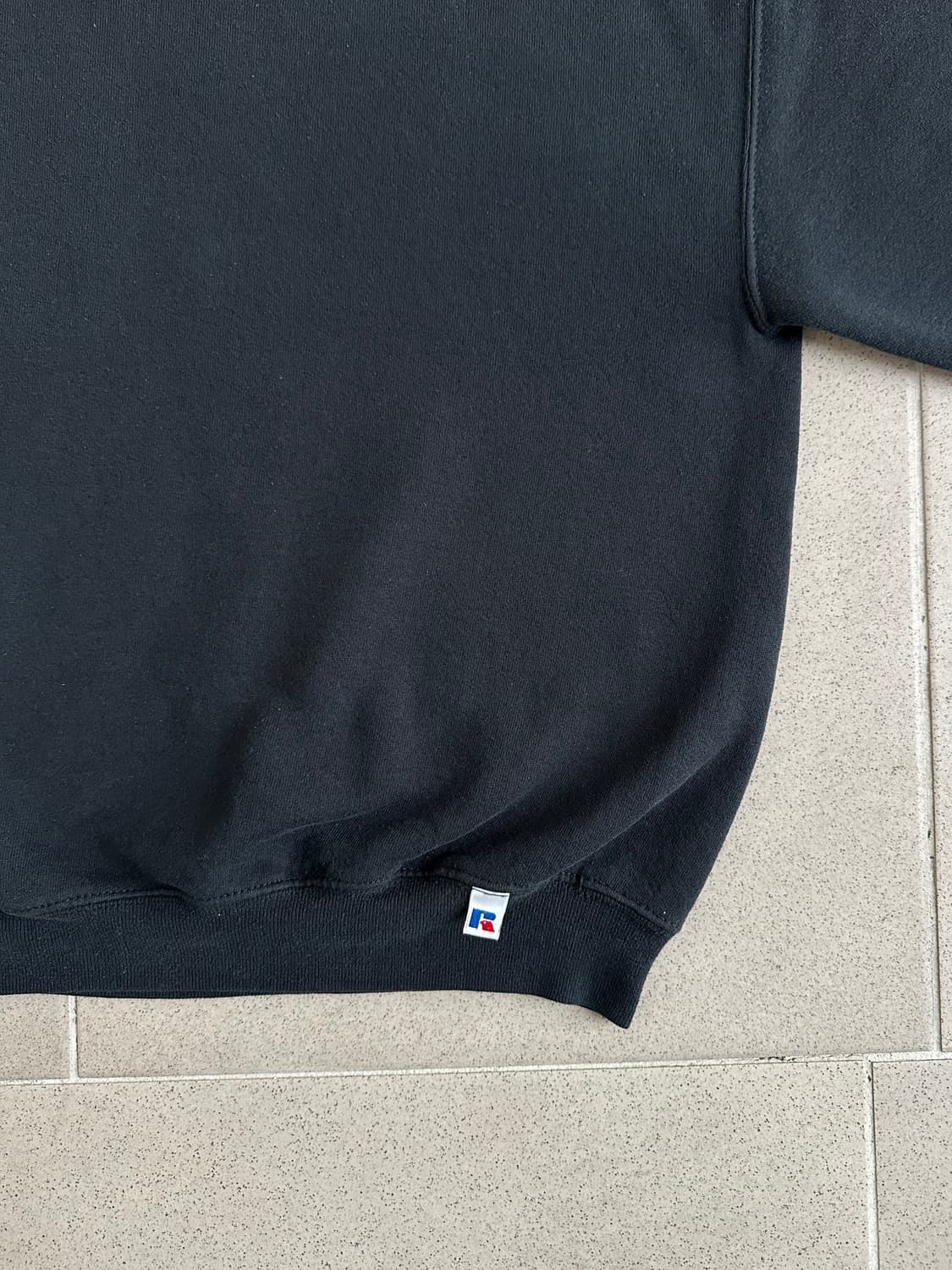 90s 빈티지 러셀 스웻셔츠 블랙 XL 상품이미지3