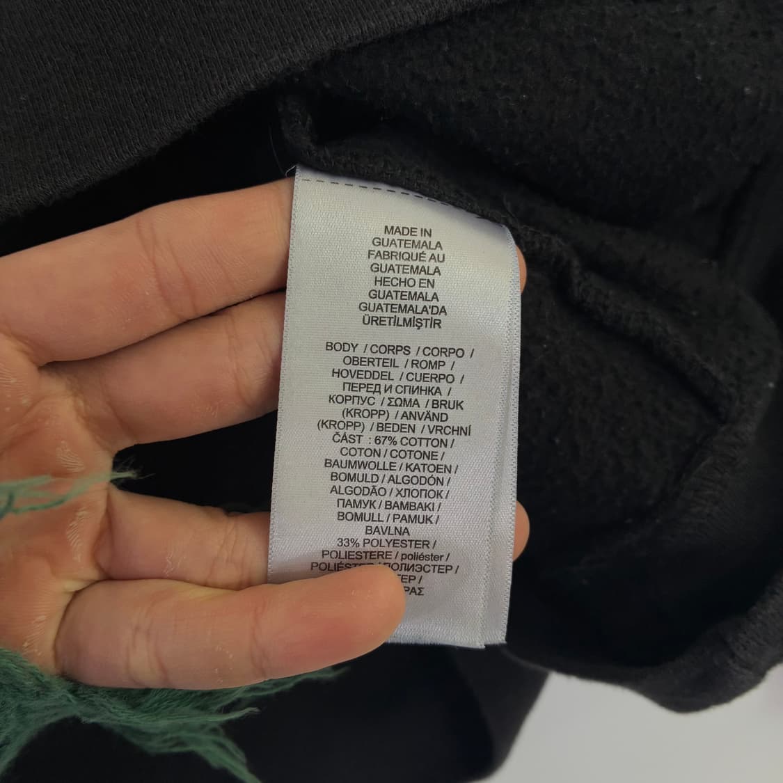 Stussy 스투시22 F/W 블랙 콘트라스트 스웻 팬츠 상품이미지7