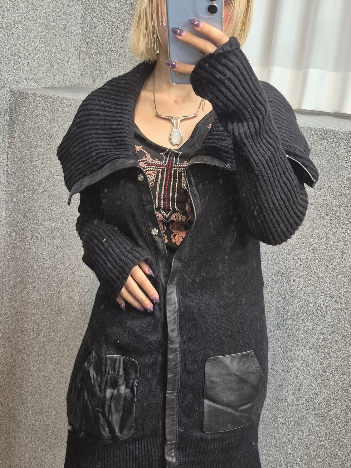 ARMANI EXCHANGE LONG KNIT OUTER 상품이미지4