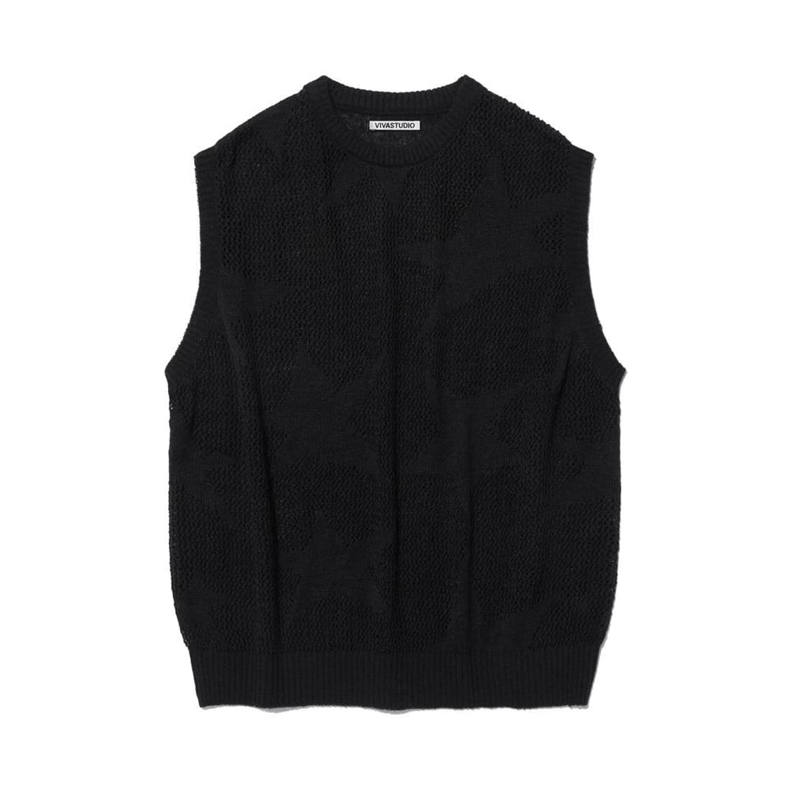 비바스튜디오 니트 베스트 블랙 XL 상품이미지1