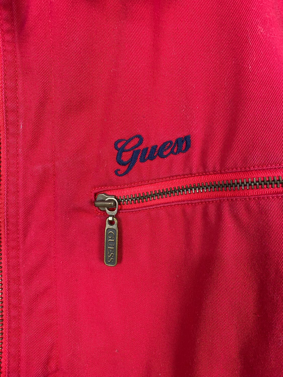 게스 진 레드 워크자켓 S 상품이미지3