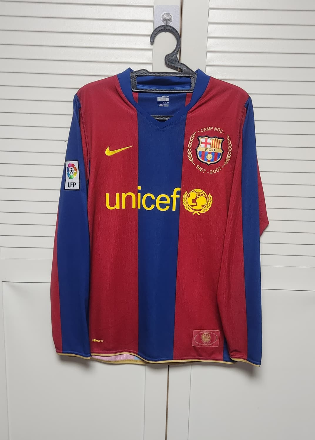 07-08 바르셀로나 홈 50주년 긴팔 No.14 앙리 나이키 유니폼 상품이미지1