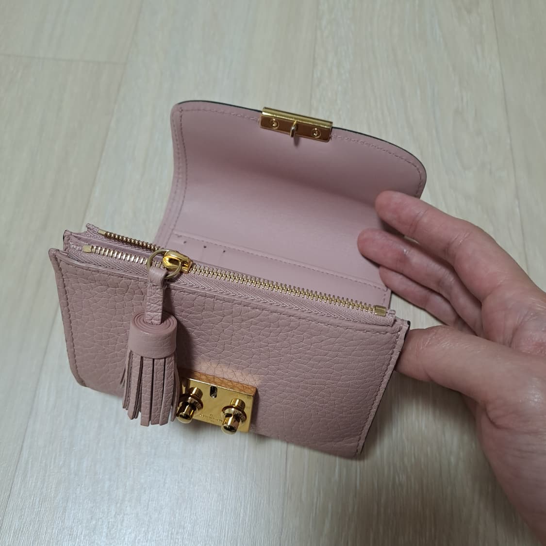 [100%/정품] 루이비통 다미에 에벤 핑크 반지갑, 루이비통지갑 상품이미지7