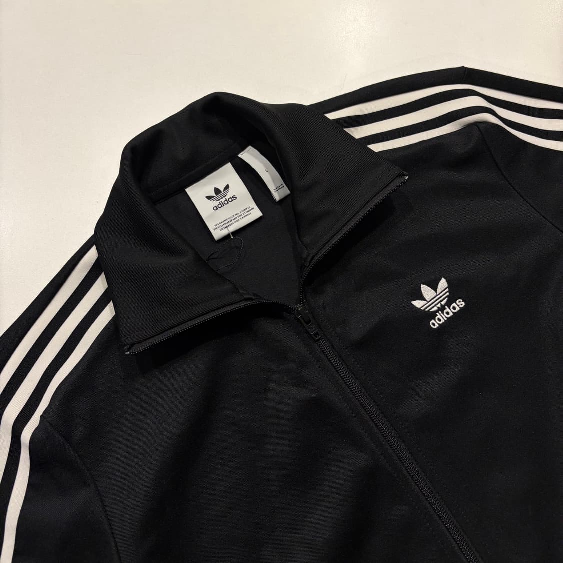 [L] 17s 아디다스 베켄바우어 삼선 트랙탑 져지 집업 블랙 D171 상품이미지3