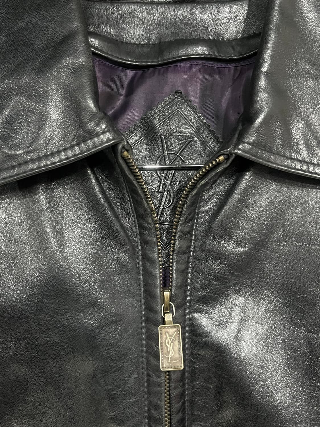 입생로랑 가죽 봄버 상품이미지2