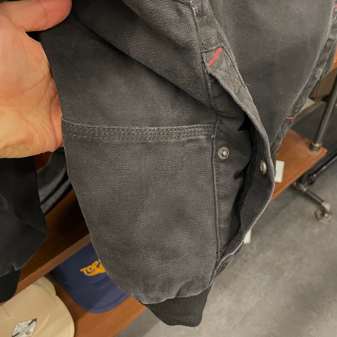 10s 스냅온 Snap-on 워시드 성조기 패치 액티브 레이싱 워크 자켓 상품이미지7