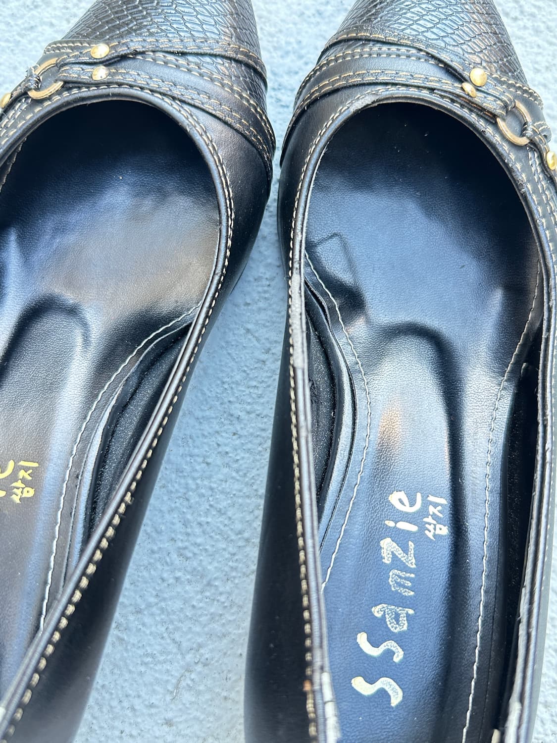 Ssamzie croco leather heel 상품이미지6