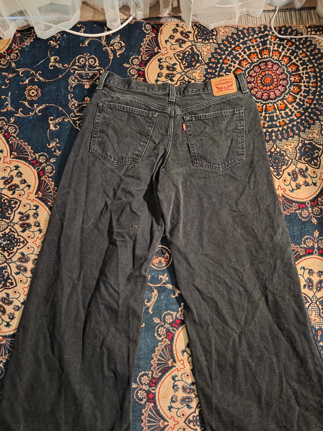 [트렌디] 리바이스 '94 배기 와이드 레그 데님 팬츠 (블랙/32사이즈 상품이미지3