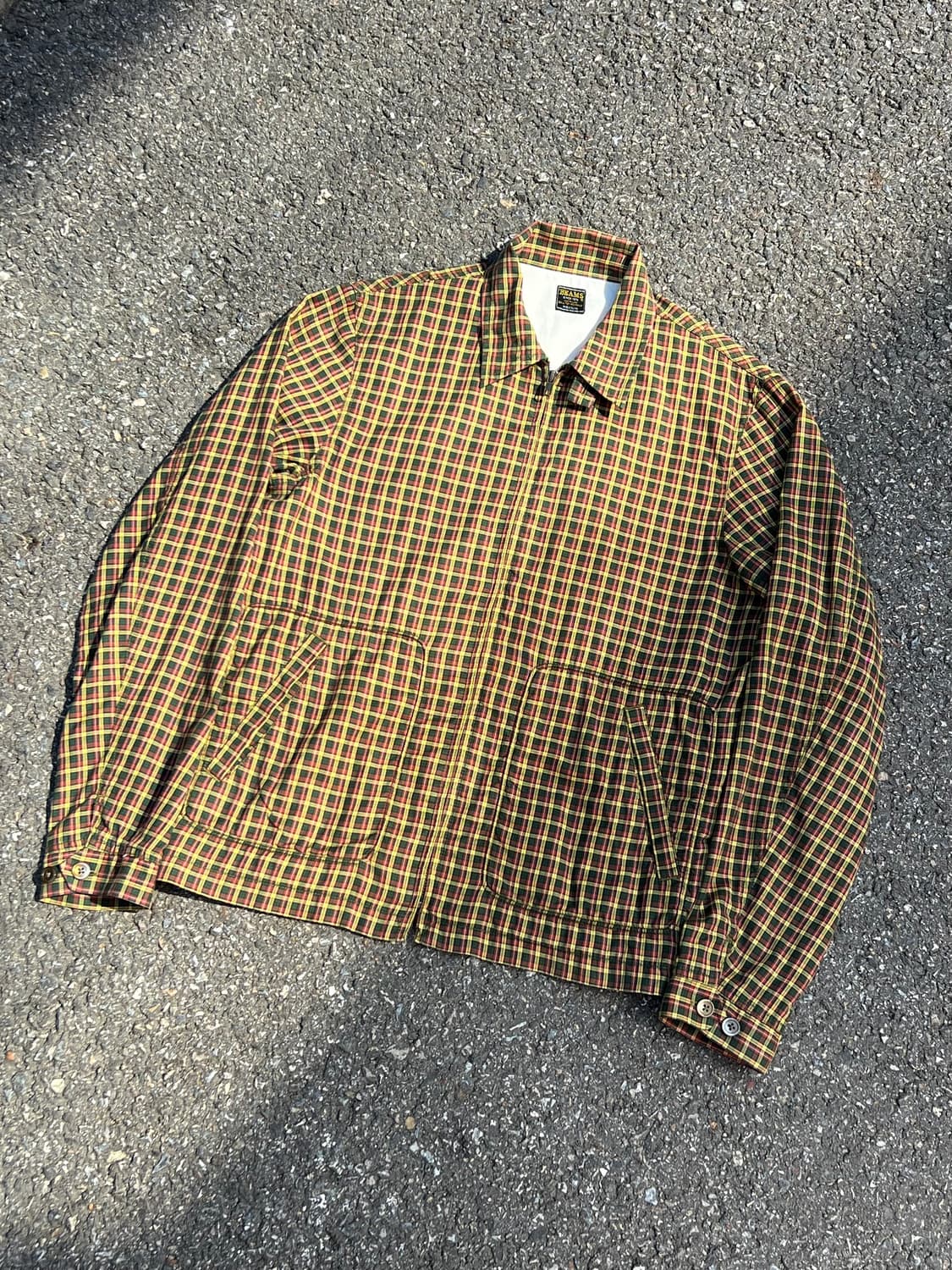 Beams Check Blouson Jacket 상품이미지2