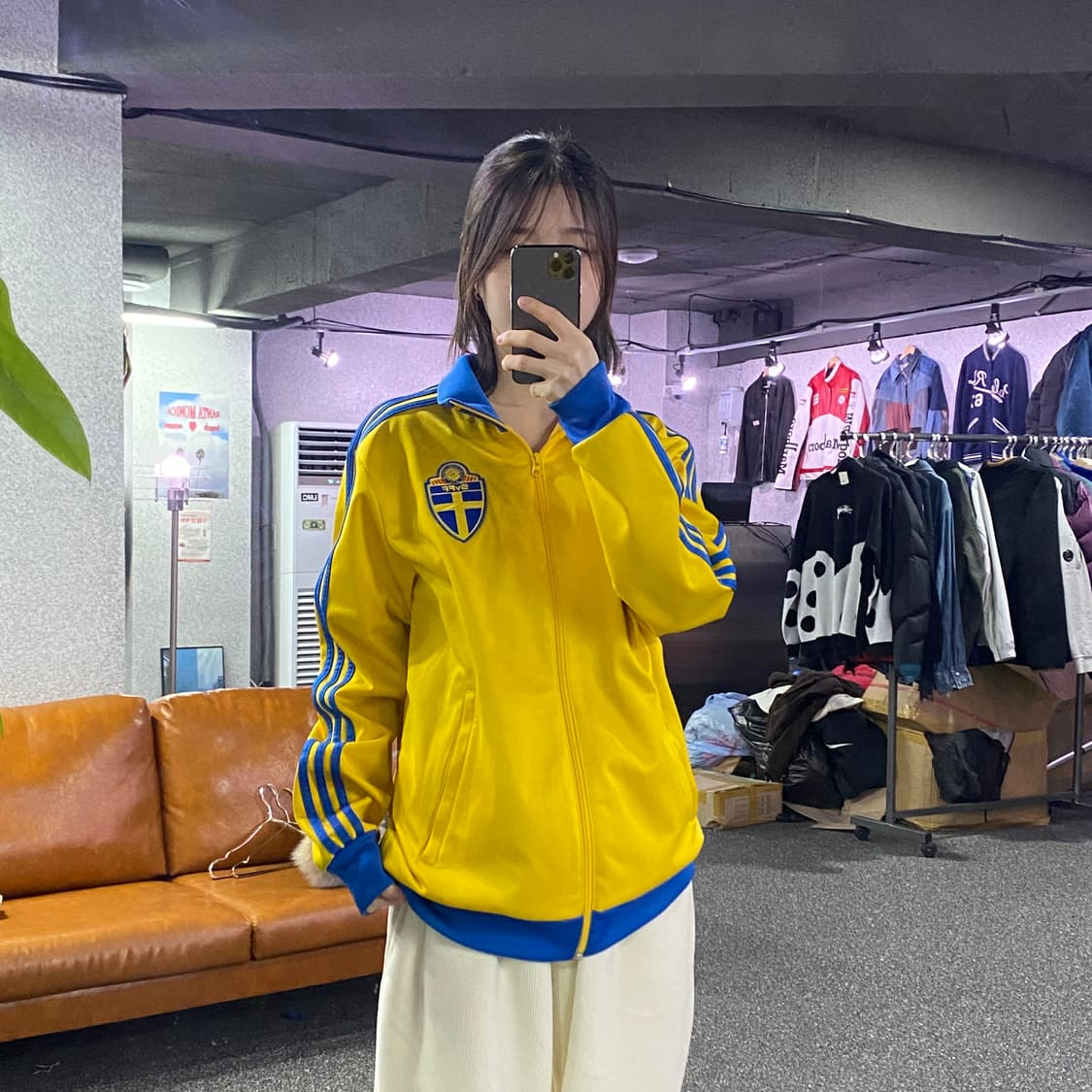 아디다스 SVFF 옐로우 트랙탑 져지 B3332 상품이미지1