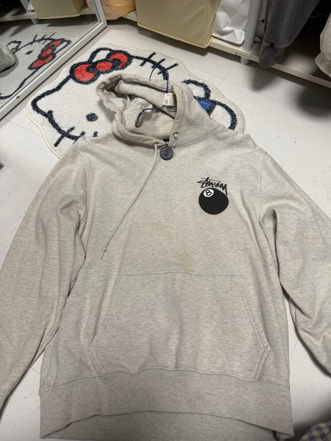 스투시 에잇볼타운 후드티 M 상품이미지4