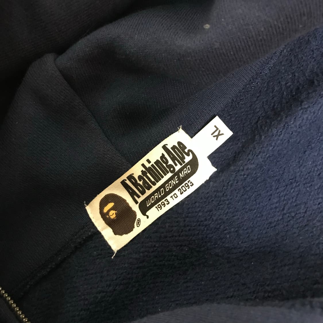 급처) 베이프 반카모 청계 네이비 후드집업 xl 빈티지 베이프 마일로 상품이미지3