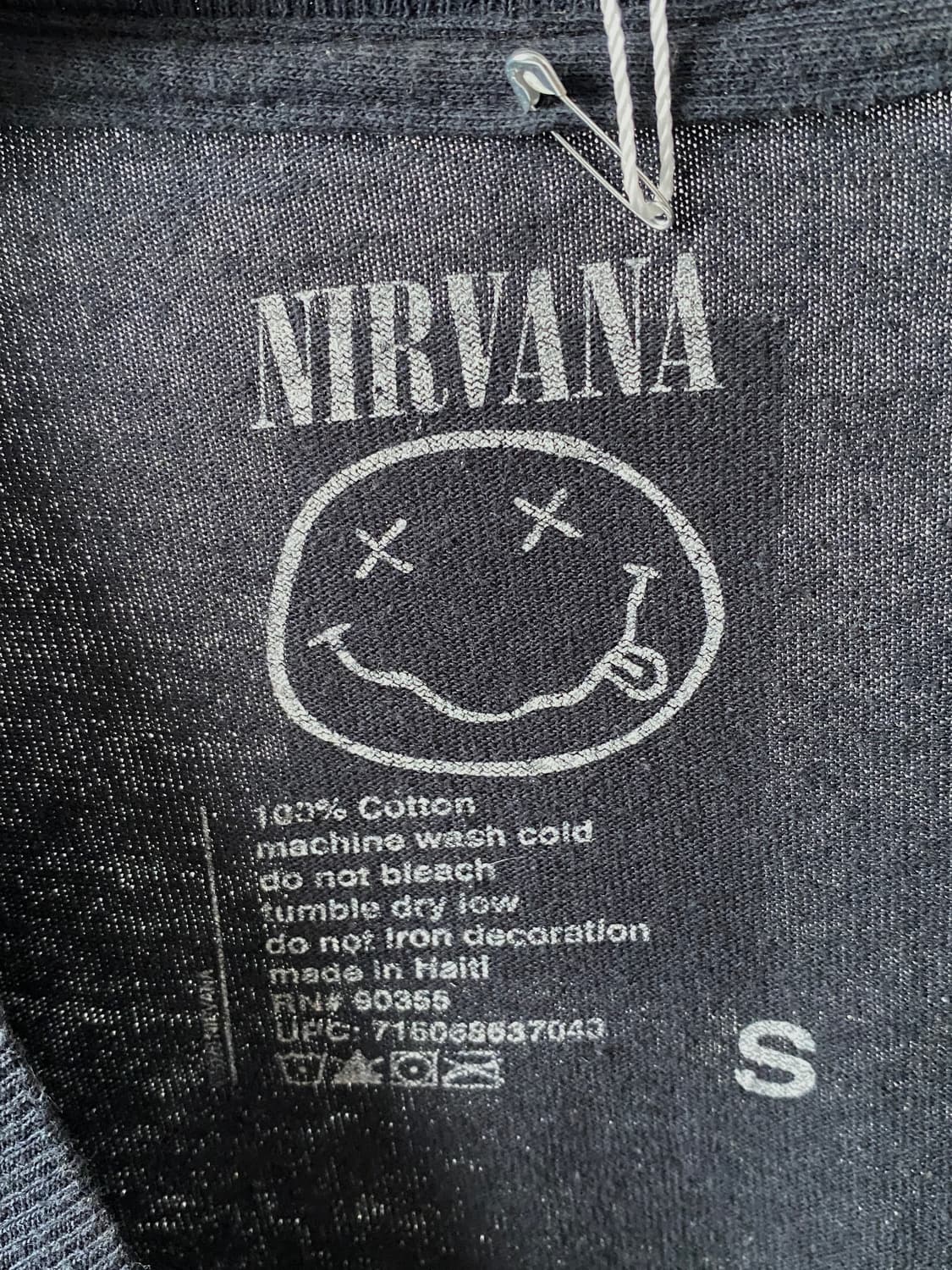 너바나 프린팅 반팔 티셔츠 (Man S) AB1794 상품이미지3