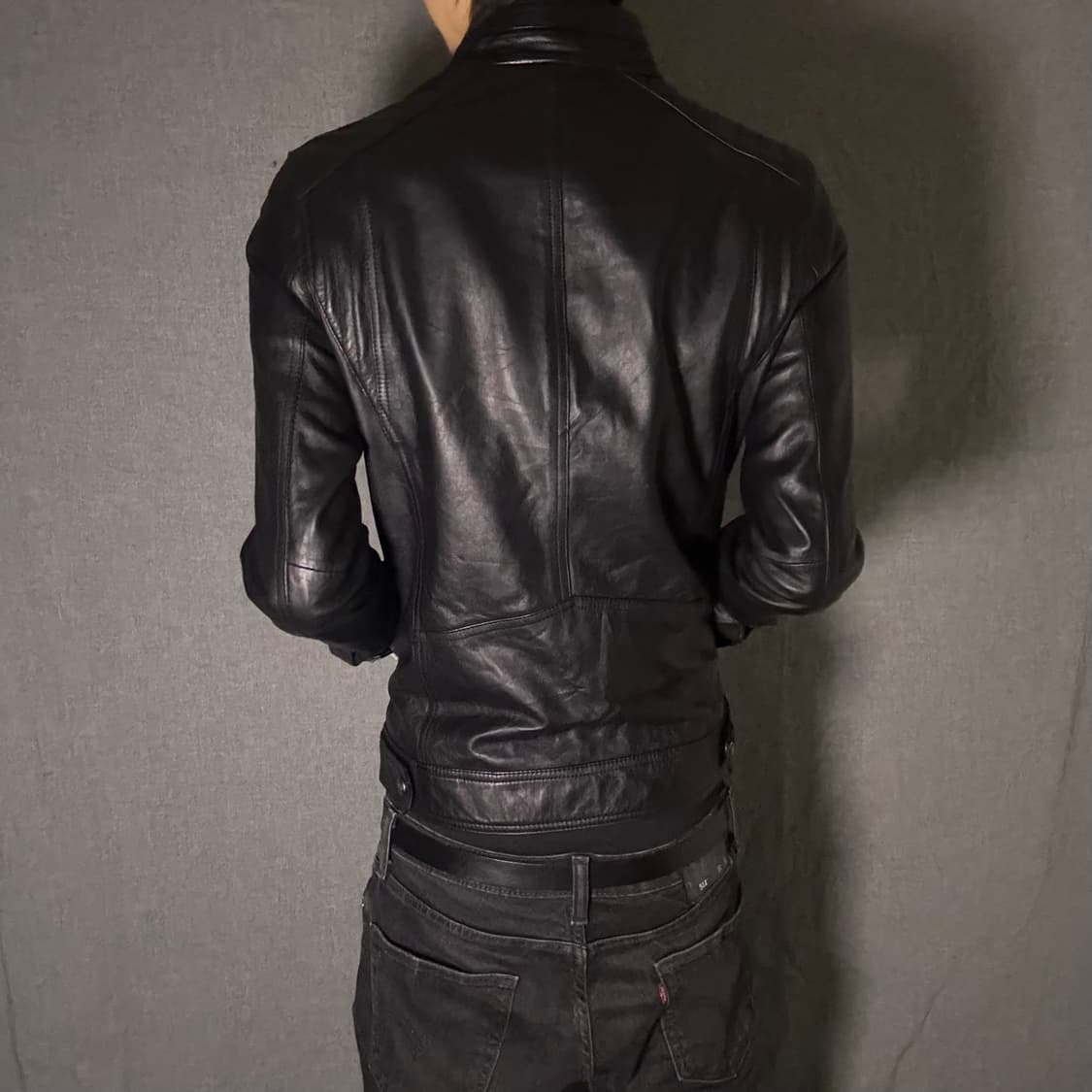 lamb skin leather jacket 상품이미지6