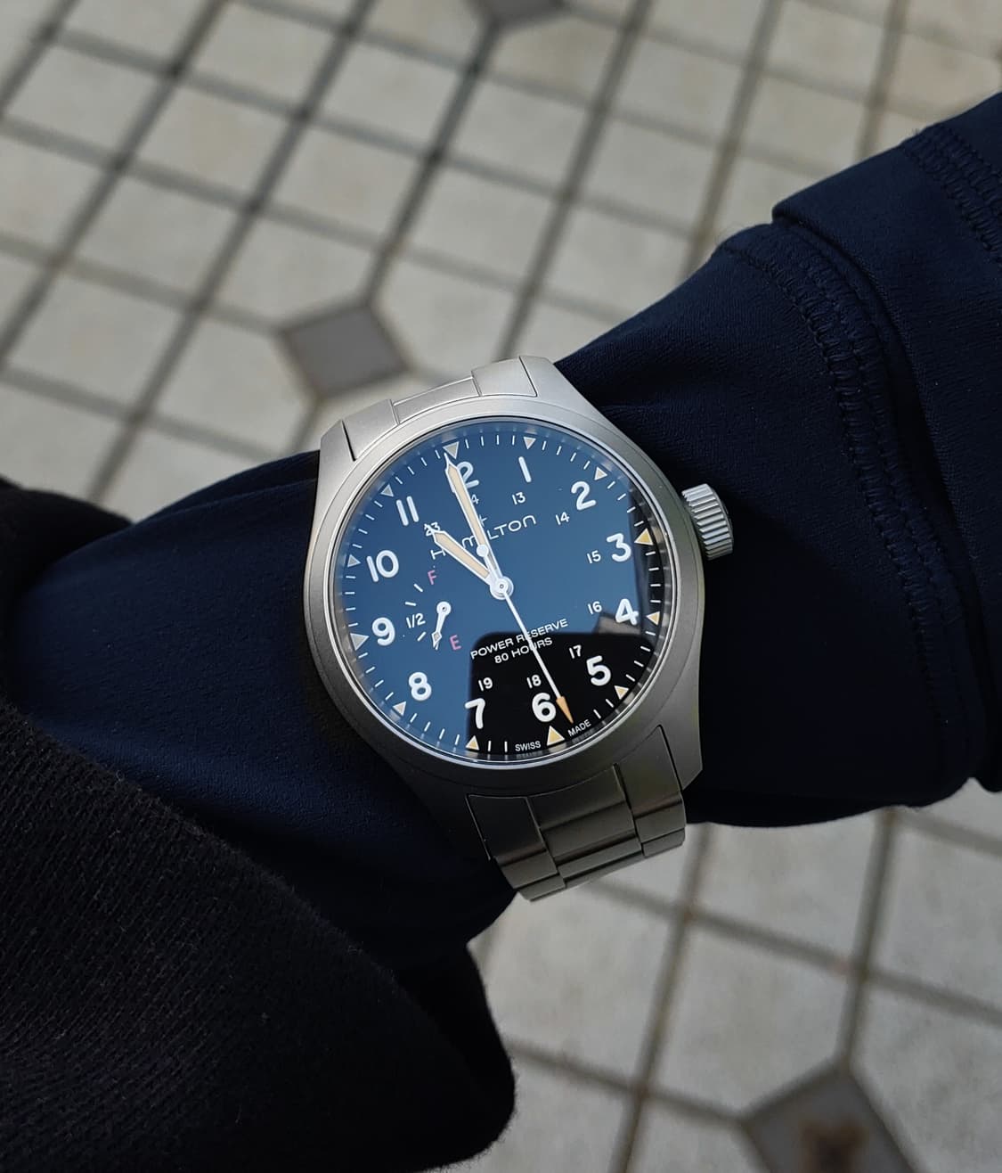 해밀턴 카키필드 파워리저브 브레이슬릿 H69509130 상품이미지2