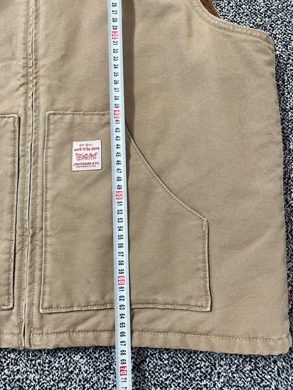 빈티지9. 리바이스 샌섬 베스트 경량 패딩 조끼 릴렉스드 베이지 데님 상품이미지6