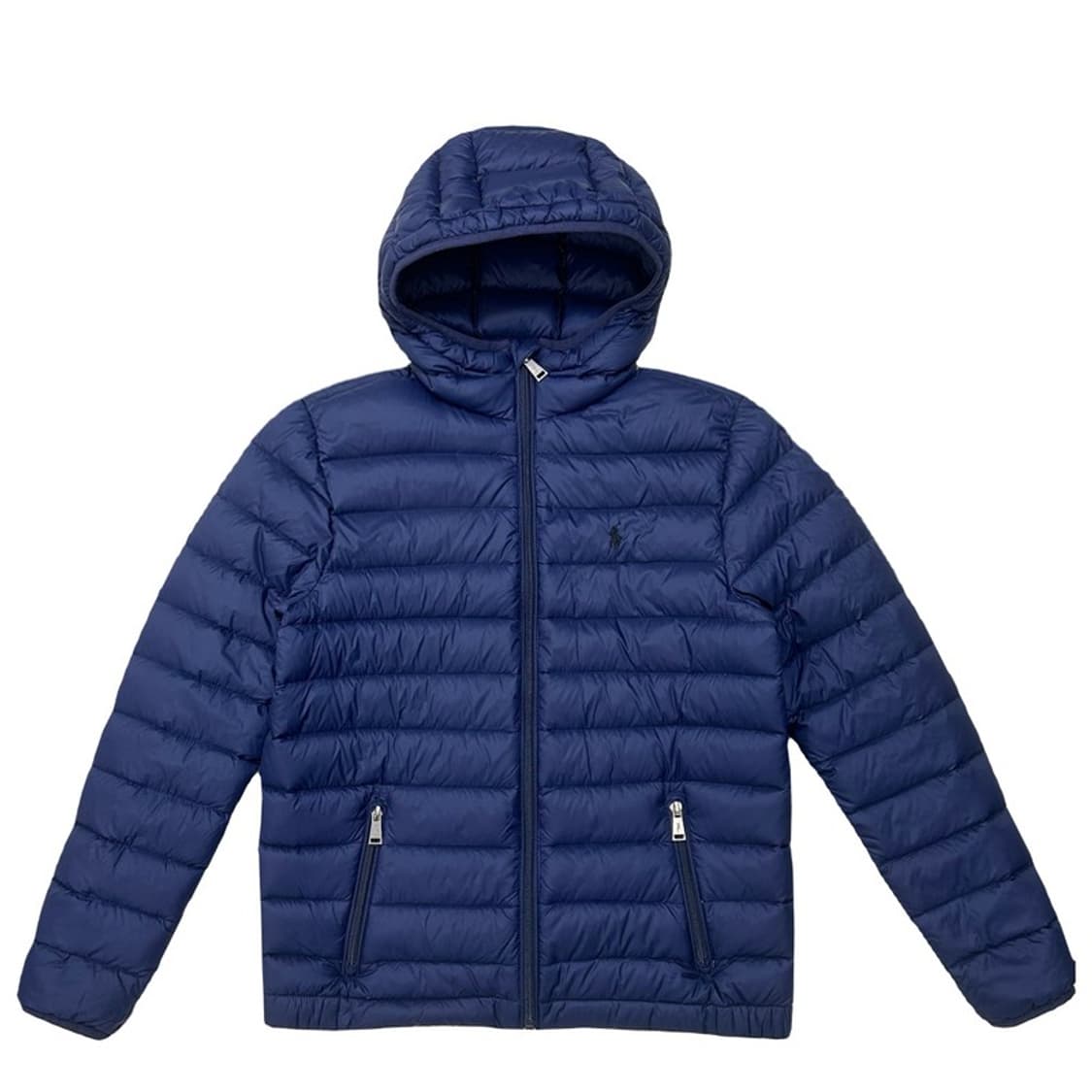 폴로랄프로렌 보이즈 네이비 경량후드 덕다운 패딩 상품이미지1