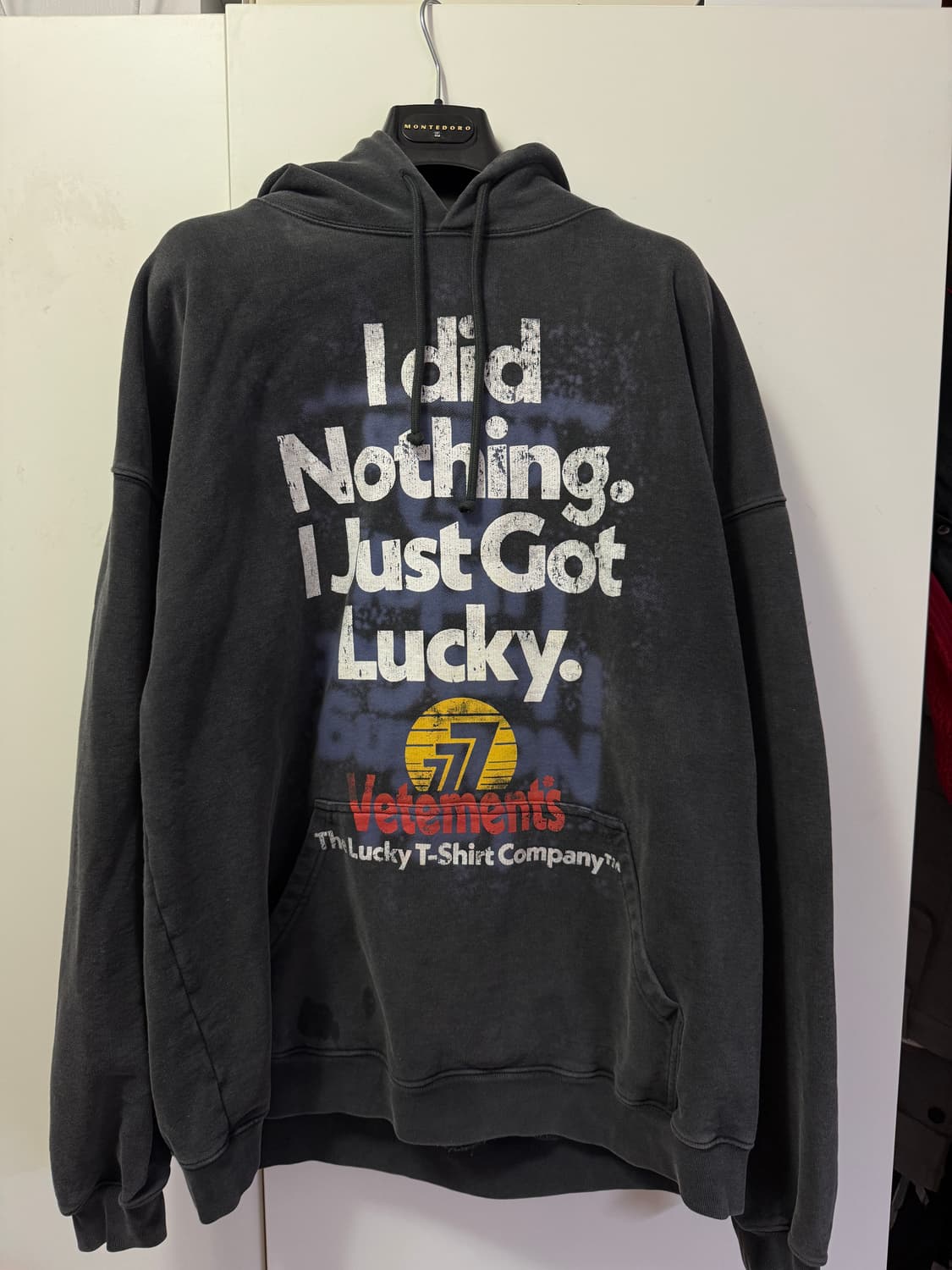 베트멍 비큐티 럭키777 빈티지 워싱 블랙 상품이미지1