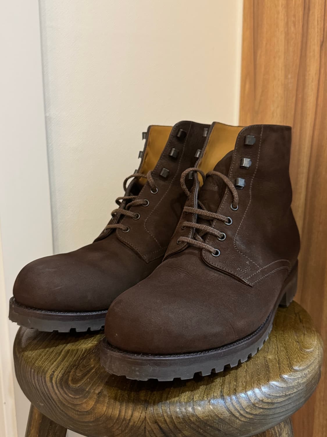 [9D]JM Weston Nubuck Worker boots 다크브라운 상품이미지1