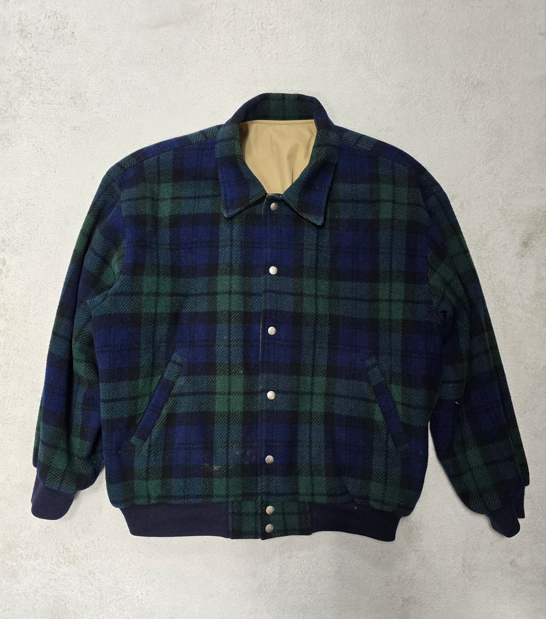 90's 폴로랄프로렌 울&코튼 리버시블 자켓 M 상품이미지1