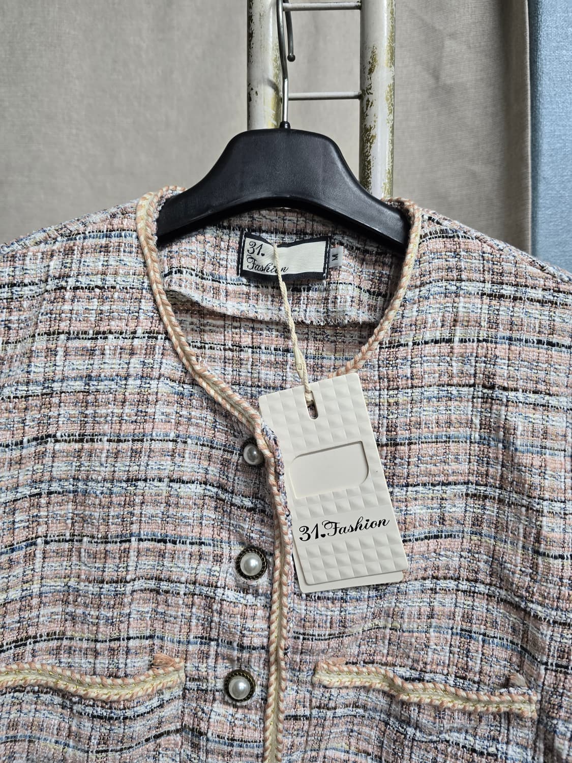 31.Fashion크롭 트위드 자켓 새상품 상품이미지2