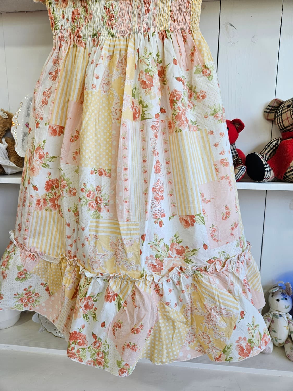 리즈리사(LIZ LISA) 플라워 패치워크 러블리 원피스 상품이미지4