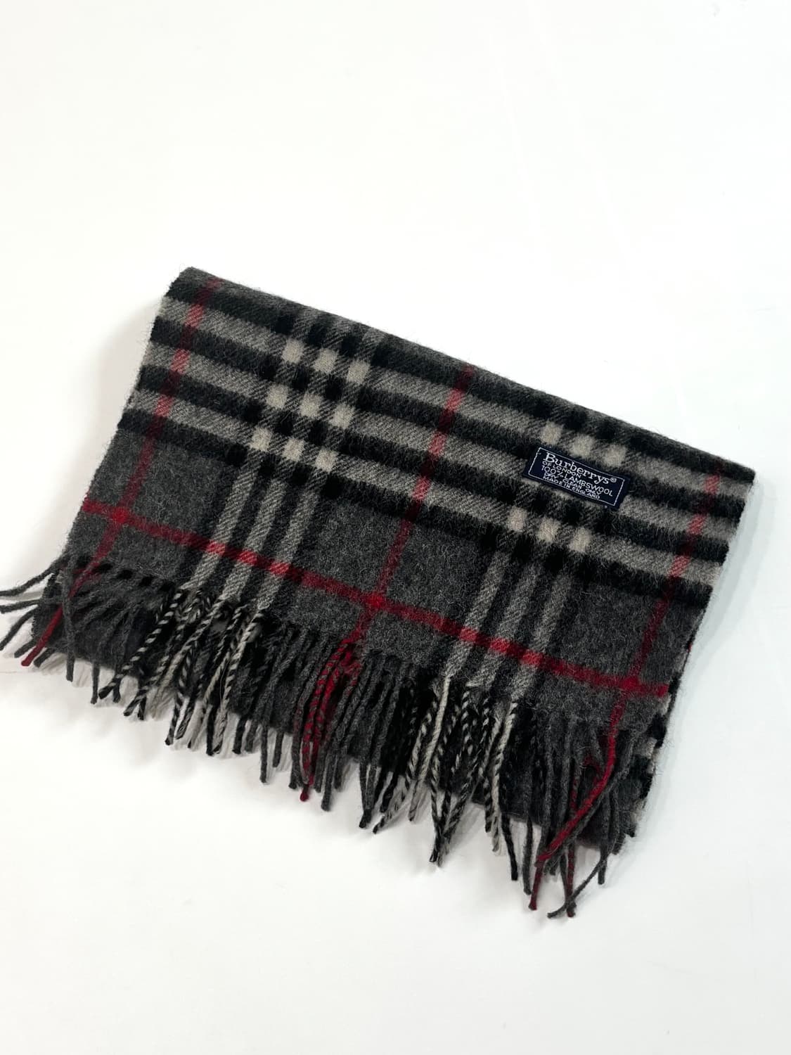 Burberry 버버리 램스울 차콜 모바체크 머플러 상품이미지1