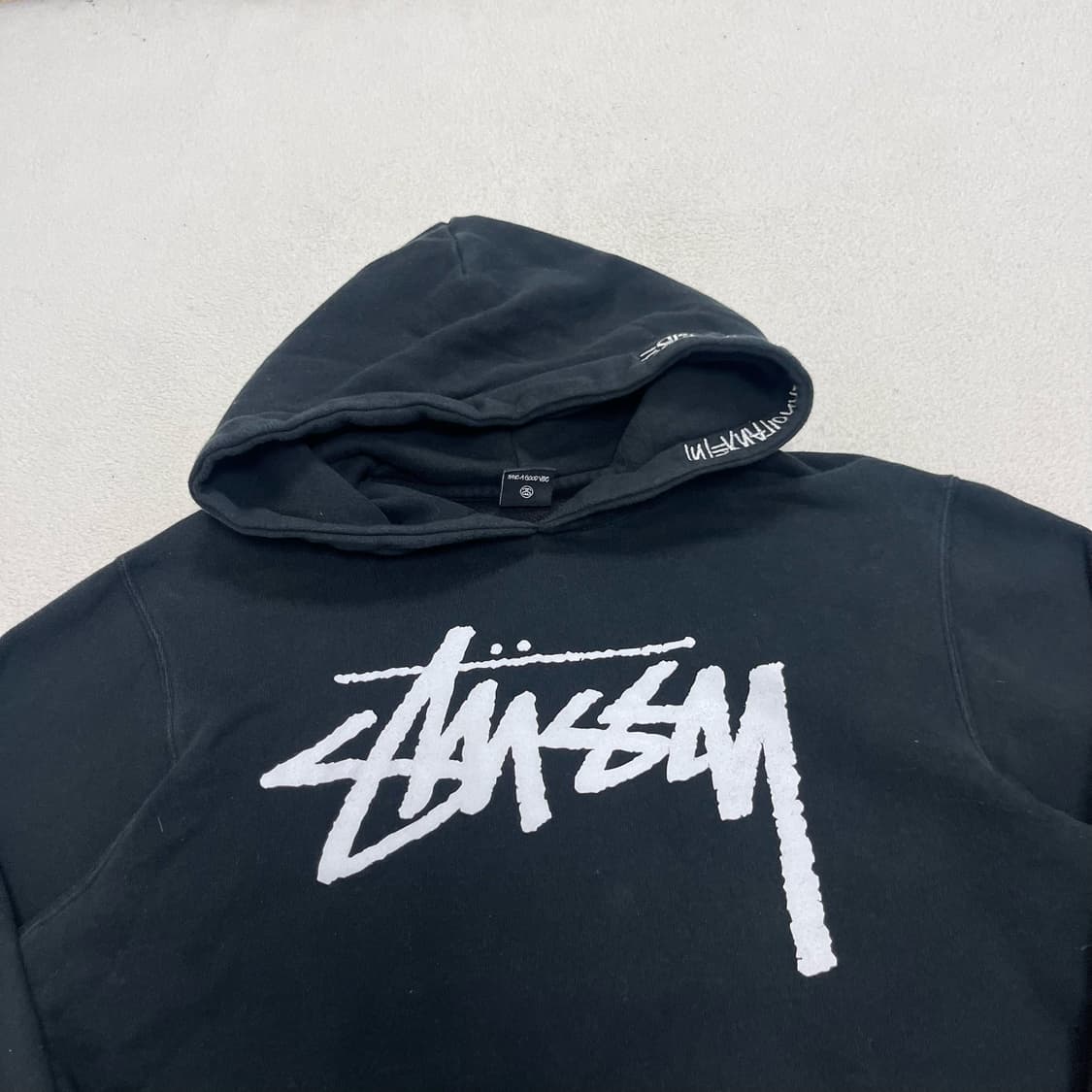 Stussy black hoodie 상품이미지5