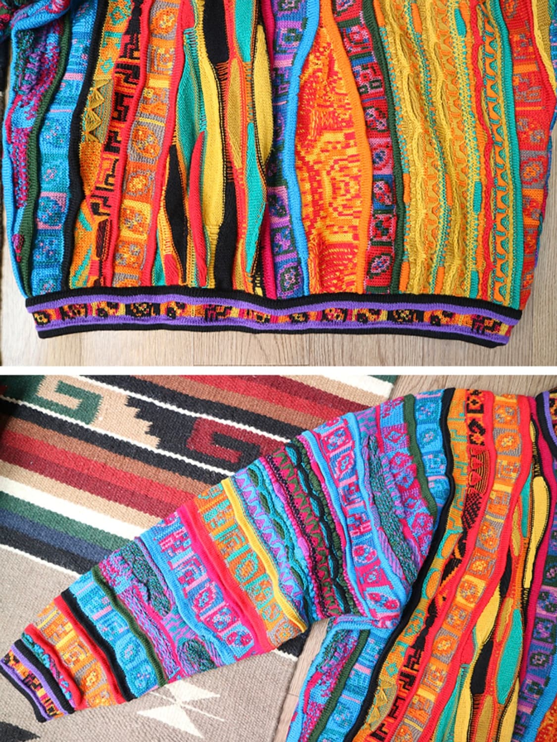 호주메이드 90S  coogi 쿠지 울100% 빈티지 입체 스웨터

 상품이미지5