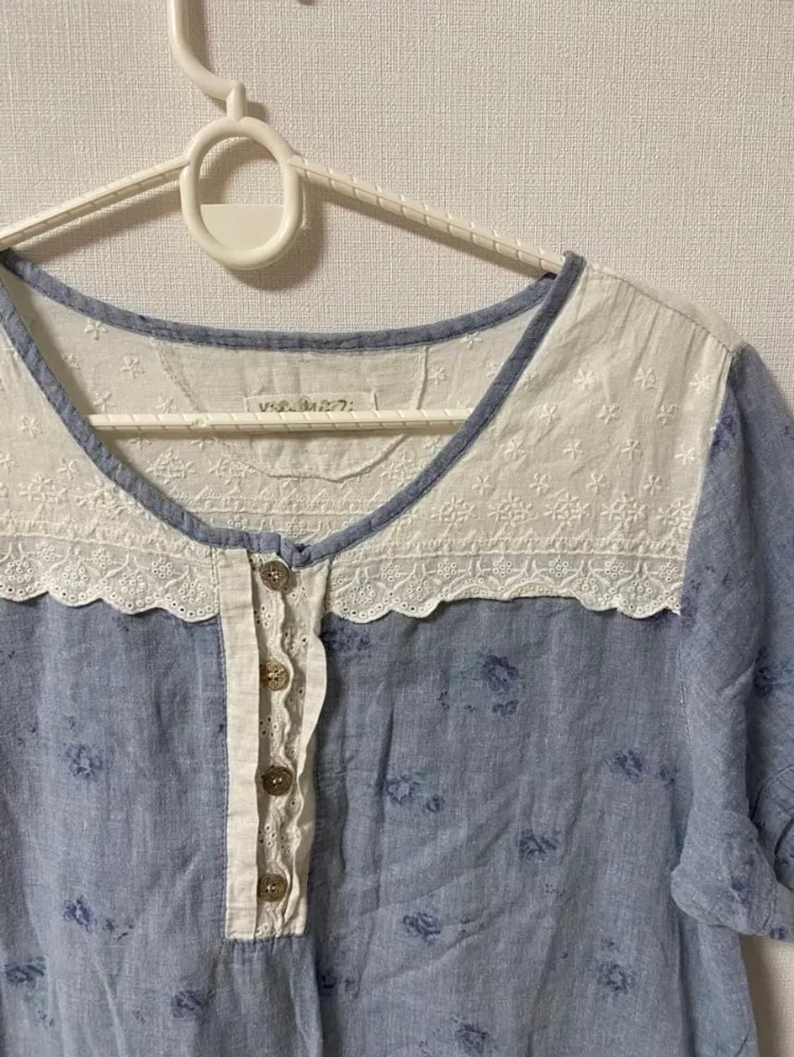 빈티지 모리걸 하구미 대장 잔꽃 레이스 원피스 상품이미지3