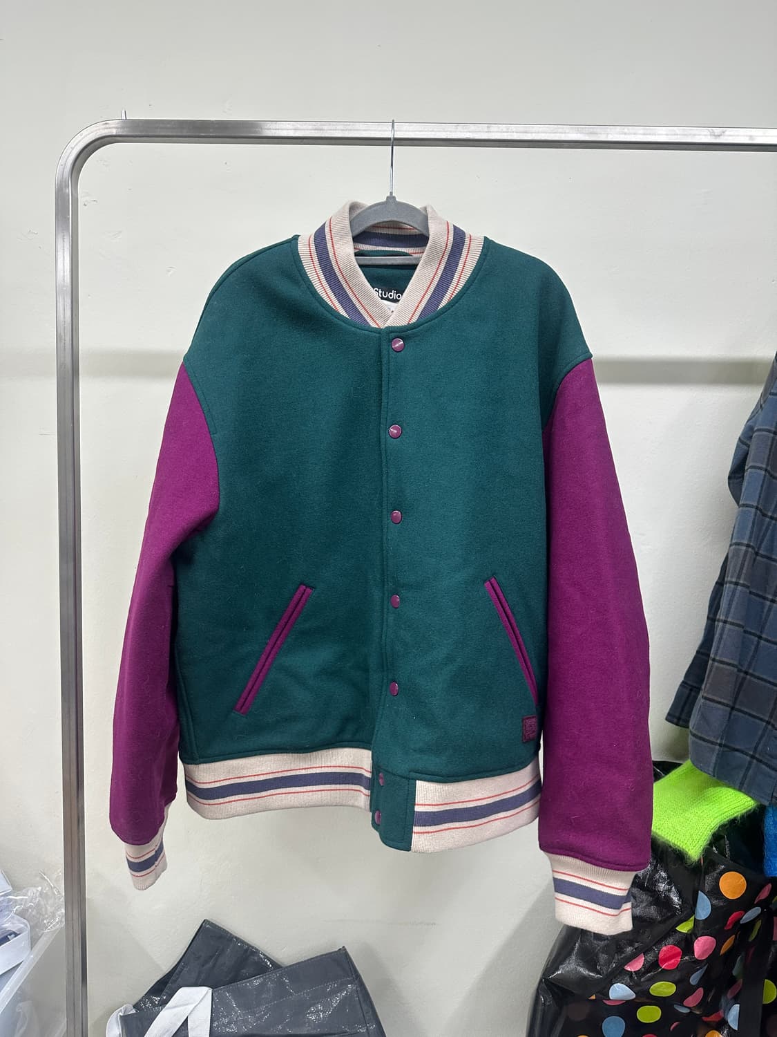 아크네 바시티 자켓 L 상품이미지3