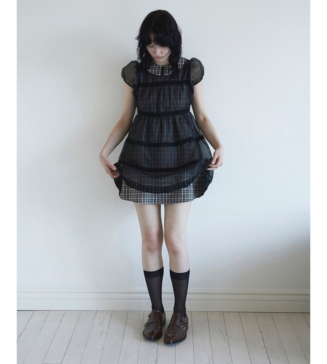 [새상품] dared 데어드 BABYDOLL DRESS IN BLACK 상품이미지2