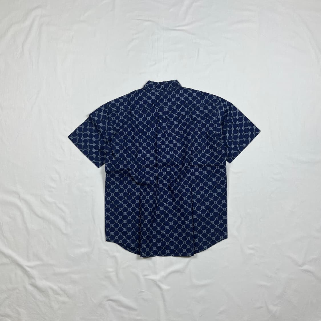 90‘s 스투시 stussy 구찌 모노그램 패러디 ss 로고 반팔셔츠 상품이미지6