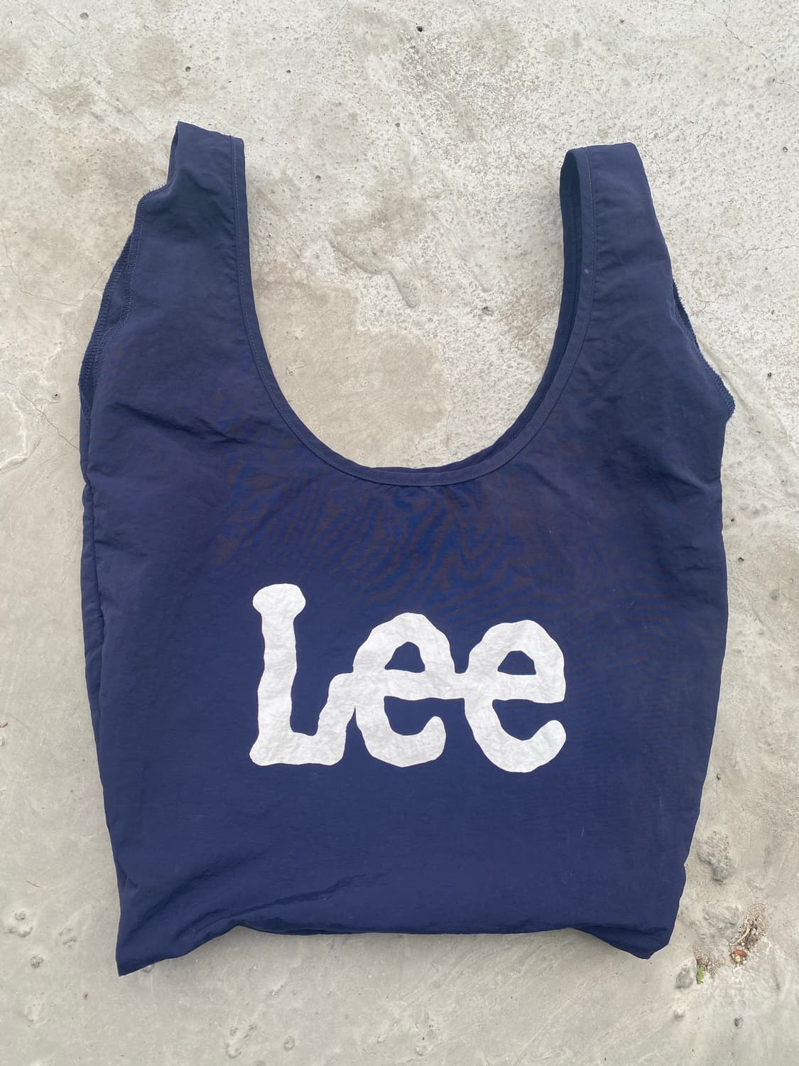 LEE 일본판 나일론 바스락 네이비 에코백L 상품이미지1